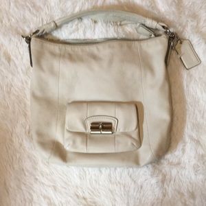 COACH White Kristin Shoulder bag genuine leather